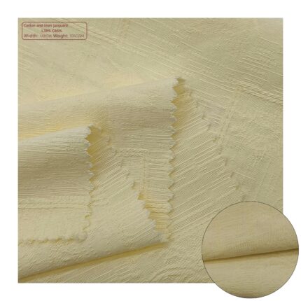 Ramie Cotton Jacquard Fabric